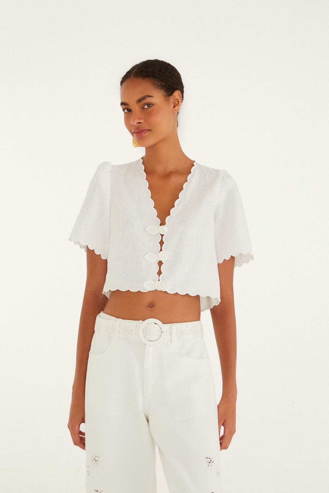 Artisanal Roses Top-Tops/Blouses-Uniquities