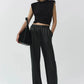 Estelle Wrap Crop Tee Tops/Blouses Simkhai 