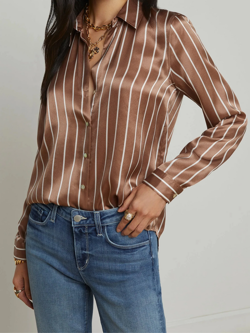 Tyler Long Sleeve Blouse-Tops/Blouses-Uniquities