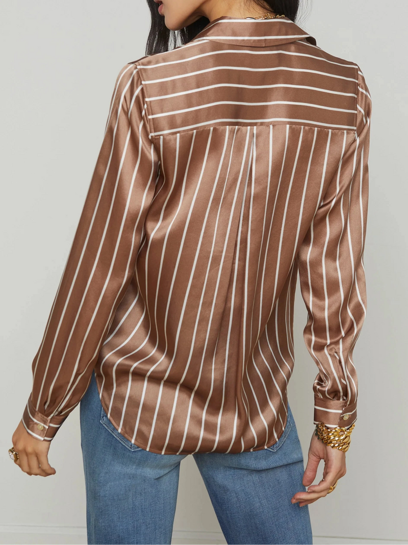Tyler Long Sleeve Blouse-Tops/Blouses-Uniquities