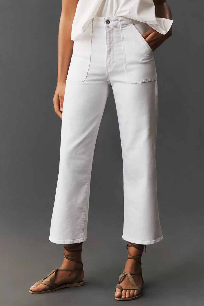 Modern Pocket Wide Leg Jeans-Denim-Uniquities