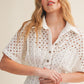 Leighton Eyelet Shirt Dress-Dresses-Uniquities