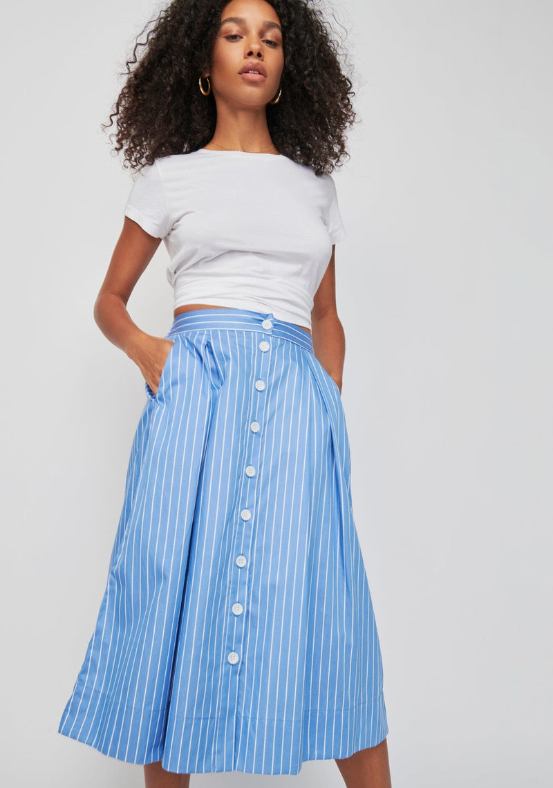 Idra Deep Pleat Skirt-Bottoms-Uniquities