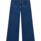 Le Slice Slim Palazzo Long-Denim-Uniquities