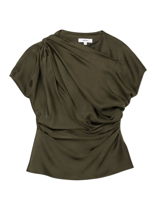 Phoebe Draped Top-Tops/Blouses-Uniquities