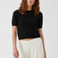 Short Sleeve Cropped Crew-Sweaters-Uniquities