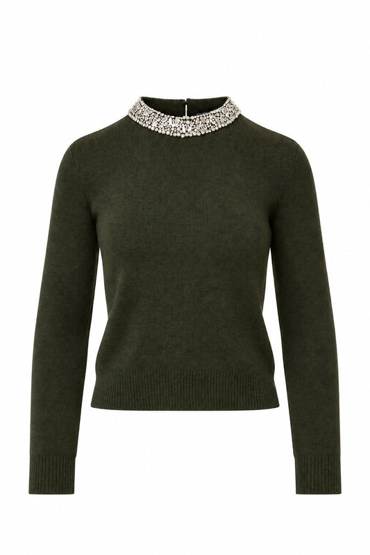 Daro Embellished Pullover-Sweaters-Uniquities
