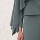 Valiant Wool Draped Sweater