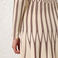 Valiant Striped Midi Skirt