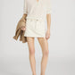 Mini Skirt In Shell-Bottoms-Uniquities