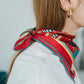 Madagascar Red Silk Bandana Accessories Lost Pattern 