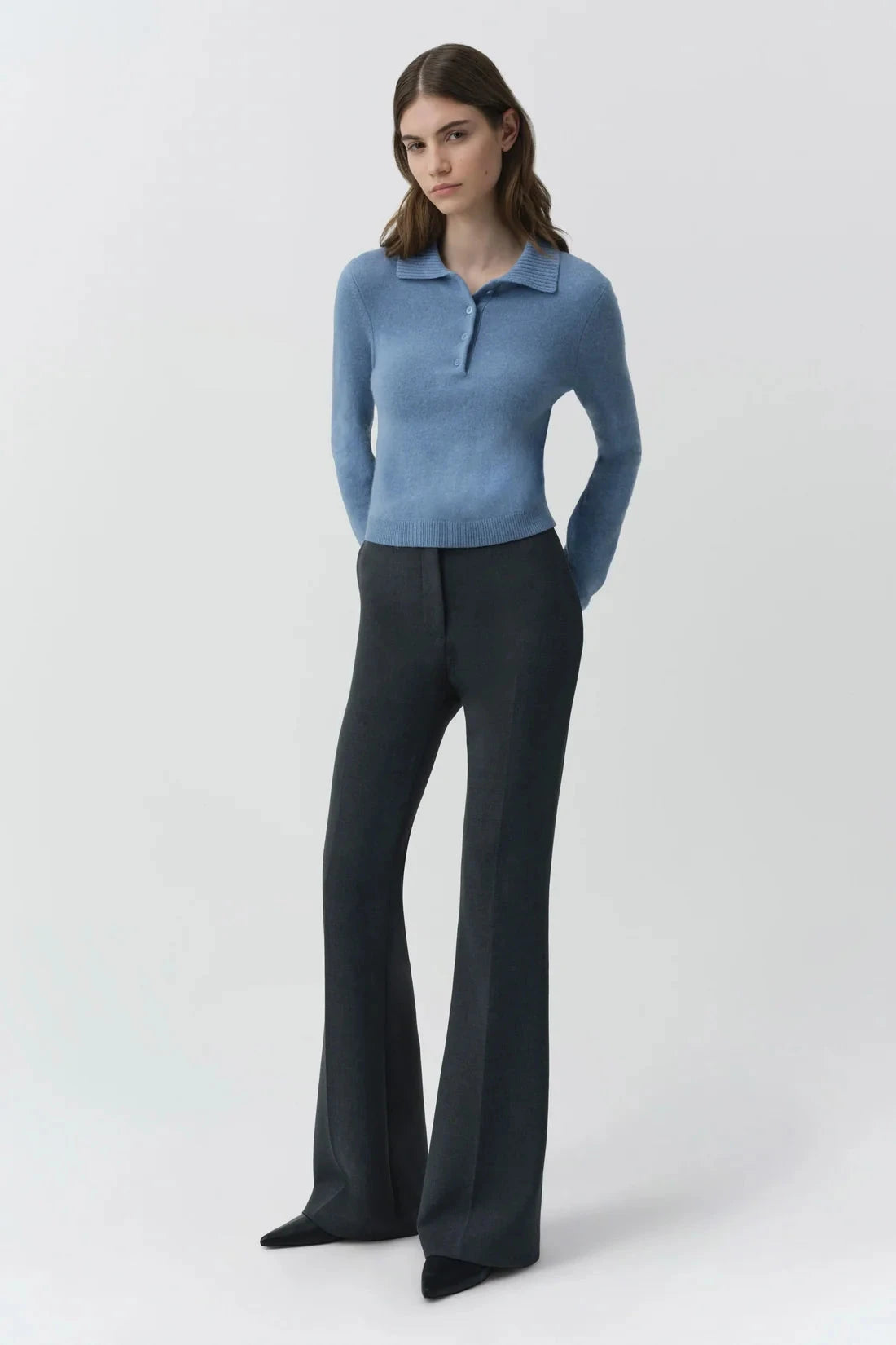 Constance Long Sleeve Polo Tops/Blouses Simkhai 