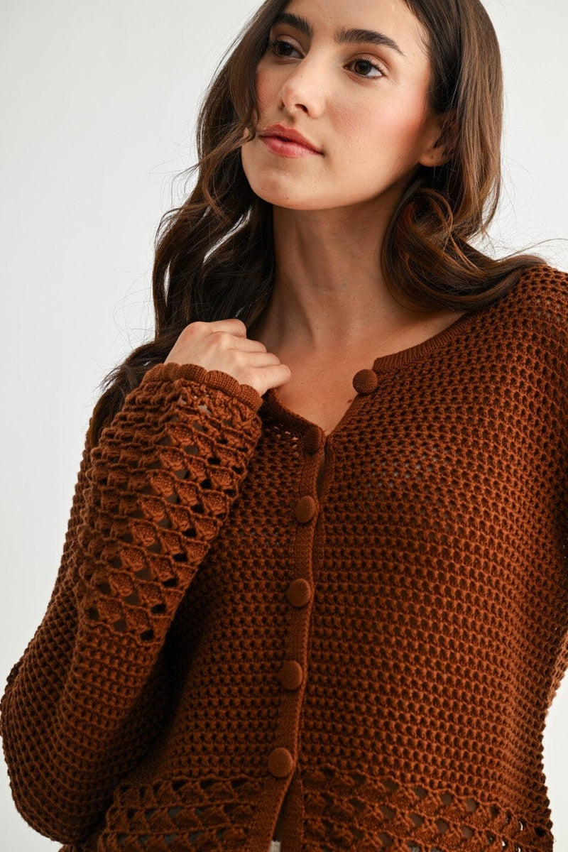 Amanda Crochet Cardigan-Sweaters-Uniquities