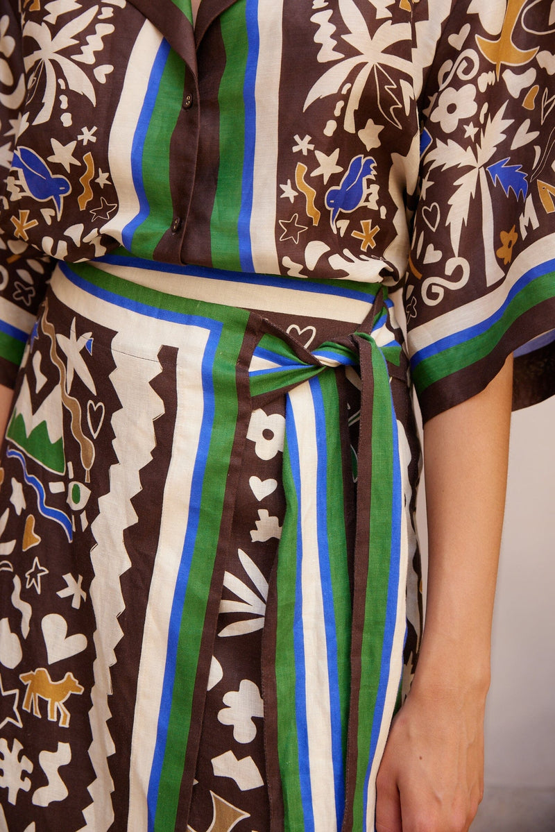 Maroc Wrap Skirt-Bottoms-Uniquities