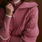 Didi Relaxed Cable Half Zip-Sweaters-Uniquities
