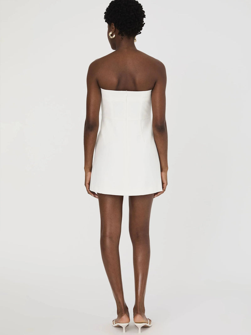 Whisper Strapless Bow Mini-Dresses-Uniquities