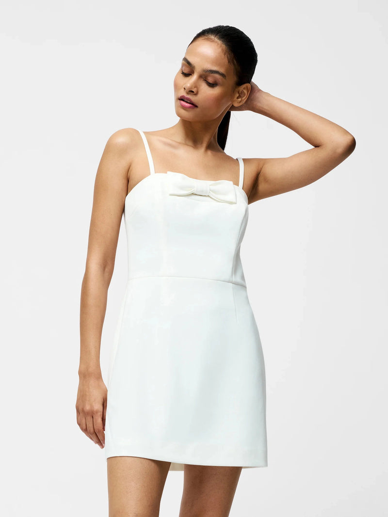 Whisper Strapless Bow Mini-Dresses-Uniquities