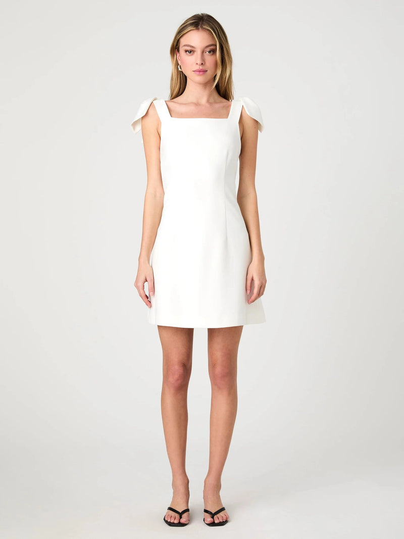 Whisper Bow Strap Mini Dress-Dresses-Uniquities