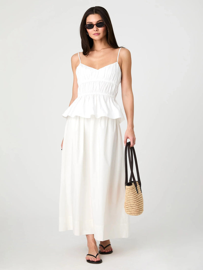 Poplin Strappy Peplum Top-Tops/Blouses-Uniquities