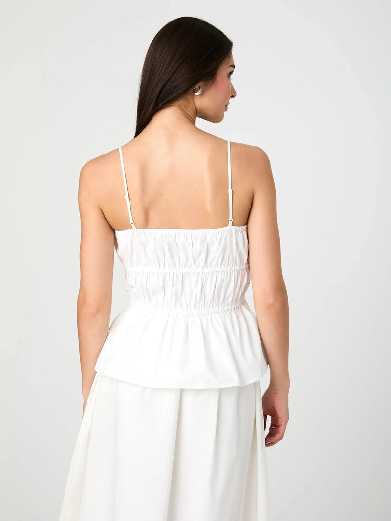 Poplin Strappy Peplum Top-Tops/Blouses-Uniquities