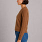 Cashmere Long Sleeve Shrunken V-Neck Sweaters Minnie Rose 