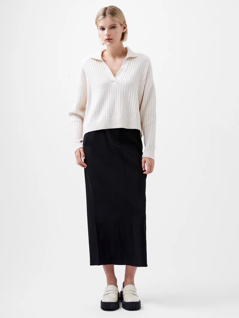 Vhari Collar Long Sleeve Jumper-Sweaters-Uniquities