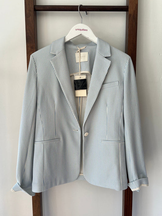 Slim Fit Oxford Print Jacket-Jackets-Uniquities