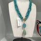 Turquoise Mix Rosary Necklace-Jewelry-Uniquities