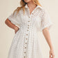 Leighton Eyelet Shirt Dress-Dresses-Uniquities