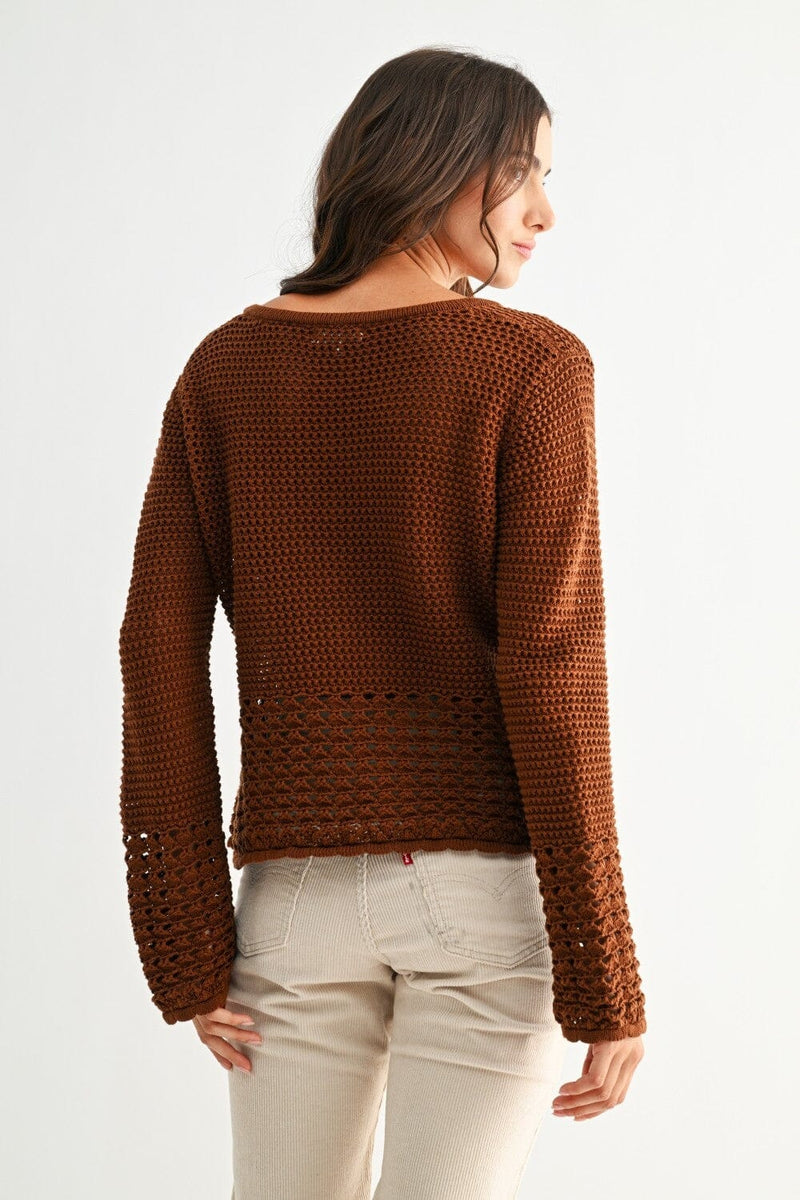 Amanda Crochet Cardigan-Sweaters-Uniquities