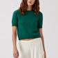 Short Sleeve Cropped Crew-Sweaters-Uniquities