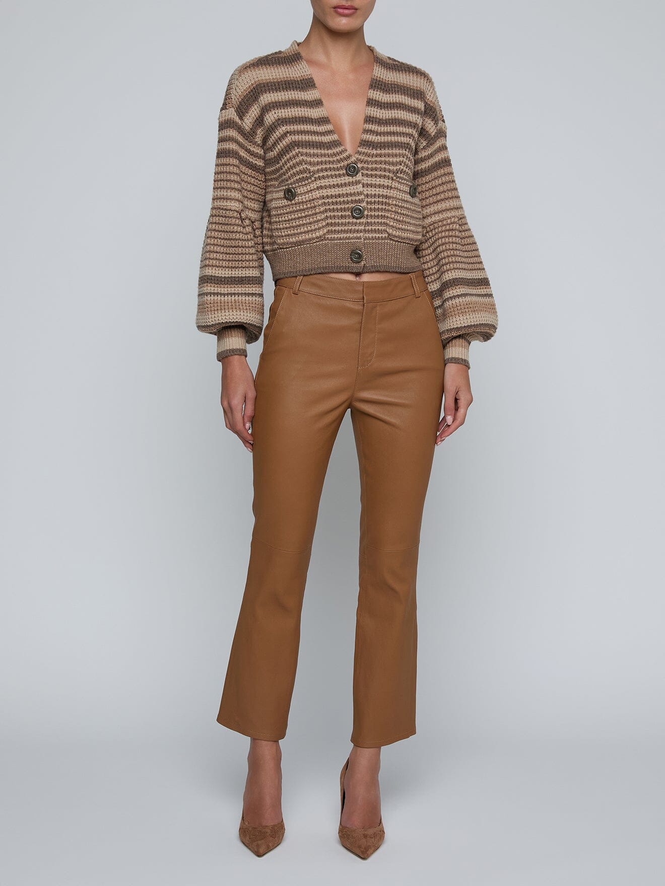 Christabel Stripe Cardi-Sweaters-Uniquities