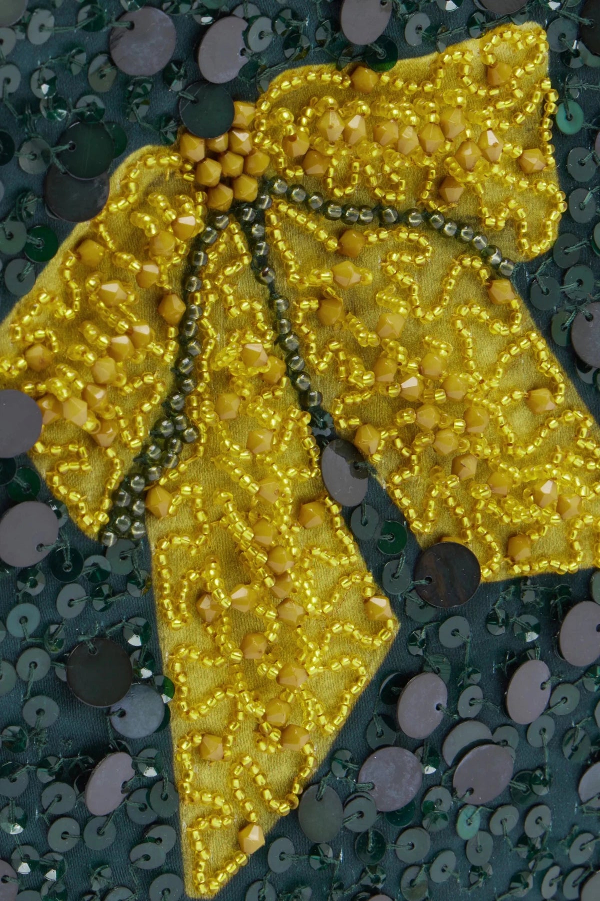 Rosette Beaded Clutch-Accessories-Uniquities