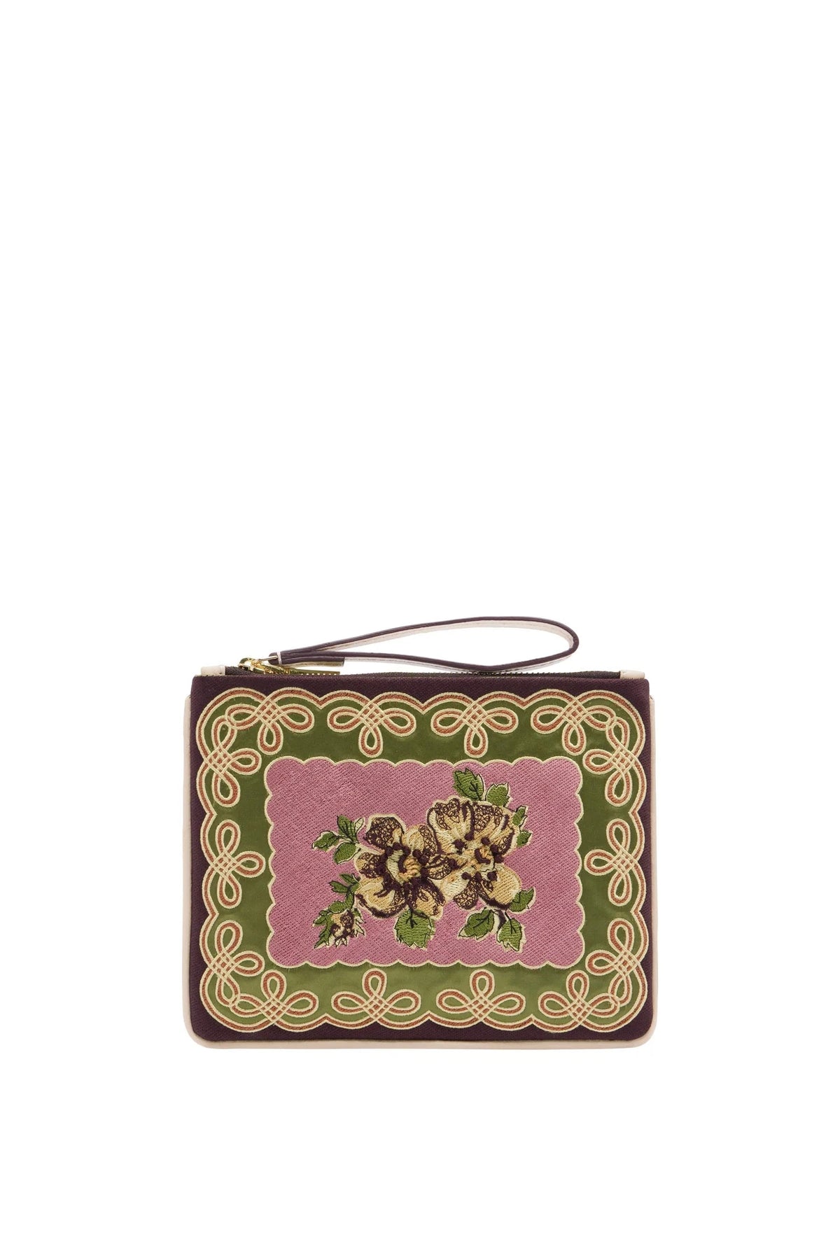 Lacey Embroidered Clutch-Accessories-Uniquities
