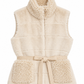 Faux Fur Shearling Trim Vest