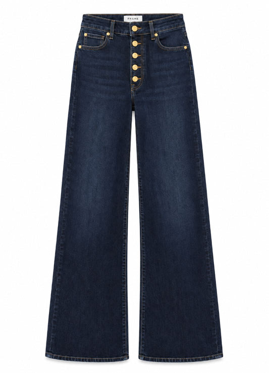 Le Pixie Slim Palazzo Exposed-Denim-Uniquities