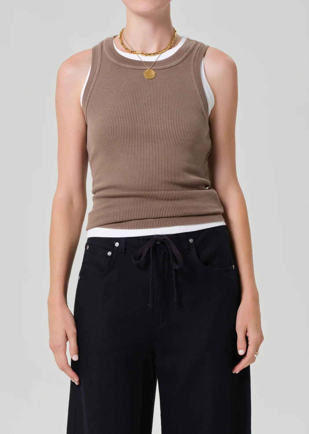 Isabel Rib Tank-Tee Shirts-Uniquities