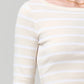 3/4 Sleeve Boat Neck Slim Tee-Tops/Blouses-Uniquities