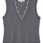 Colette V-Neck Lace Tank-Sweaters-Uniquities