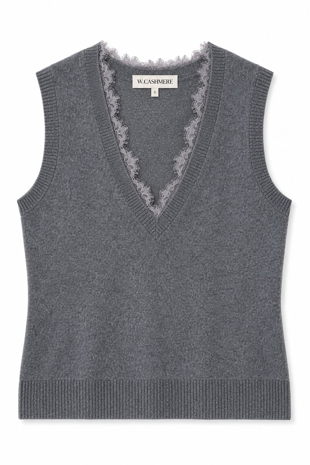 Colette V-Neck Lace Tank-Sweaters-Uniquities
