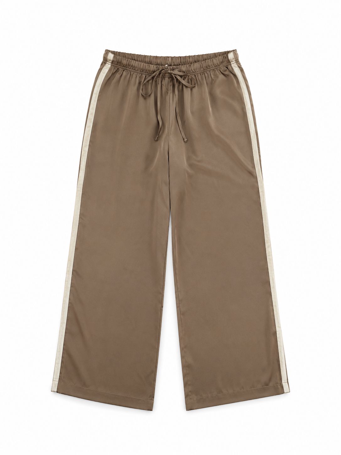 Silk Stripe Crop Pant Bottoms Donni 