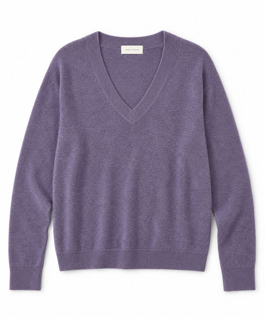 Flynn Cashmere V-Neck-Sweaters-Uniquities