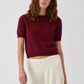 Short Sleeve Cropped Crew