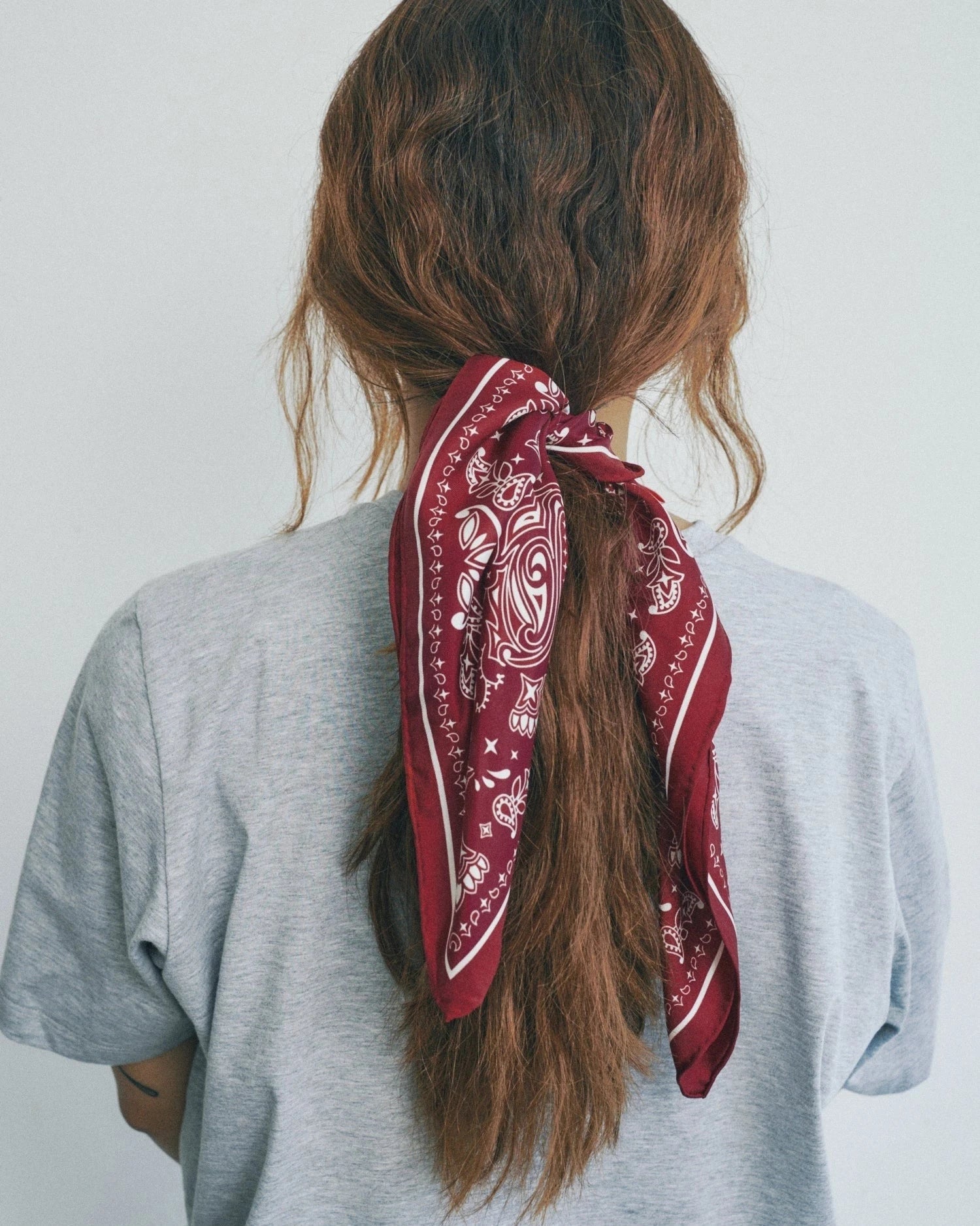 Paisley Silk Bandana-Accessories-Uniquities