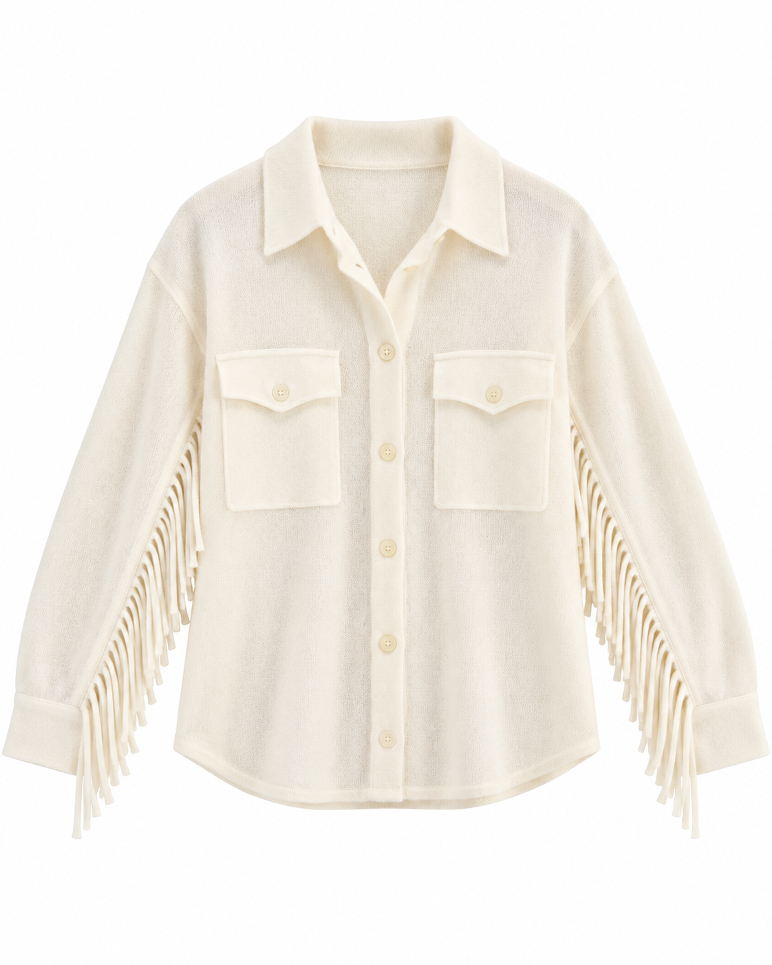 Stella Fringe Button-Front Shirt