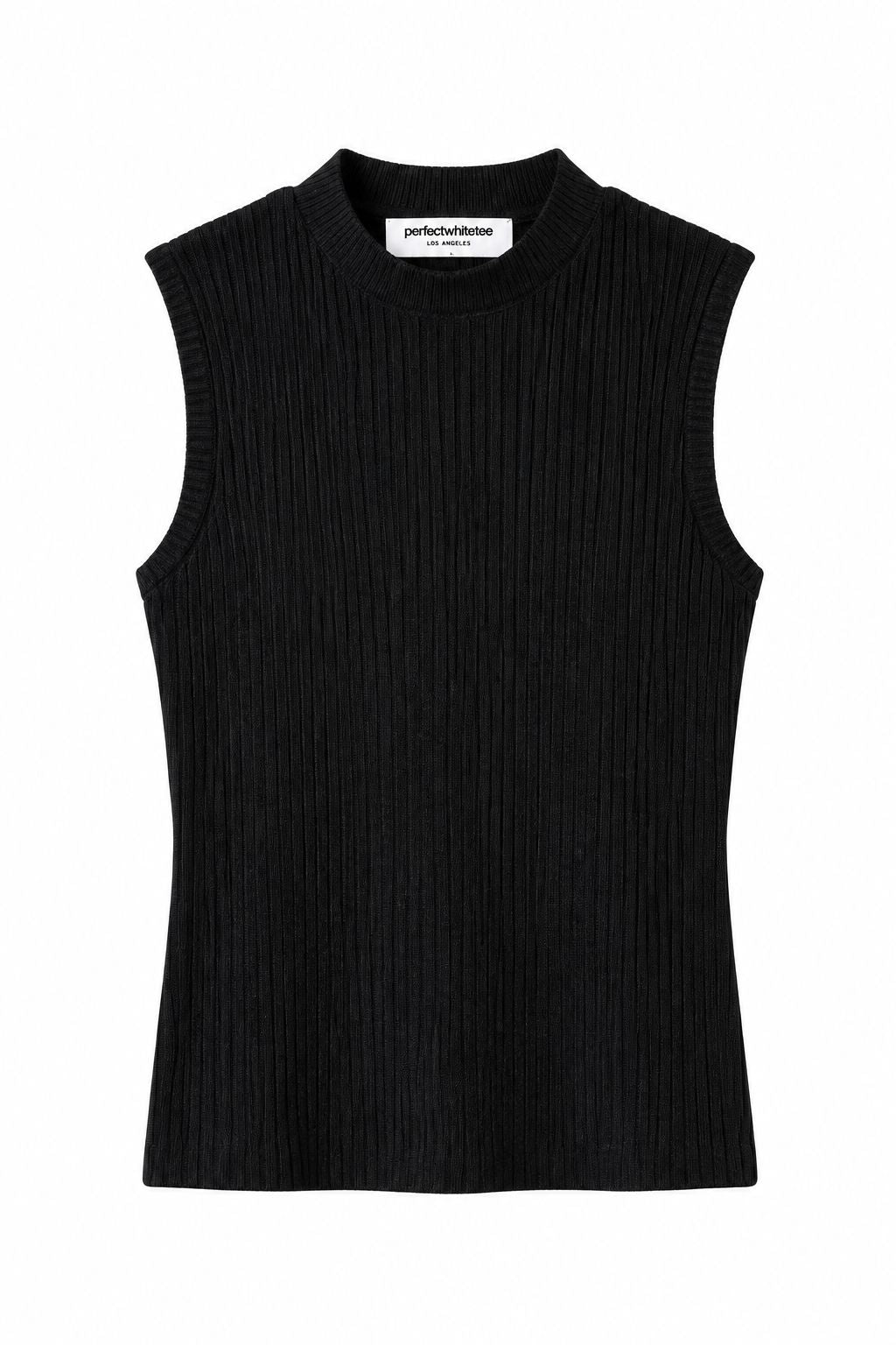 Violet Rib Sleeveless Tee-Tops/Blouses-Uniquities