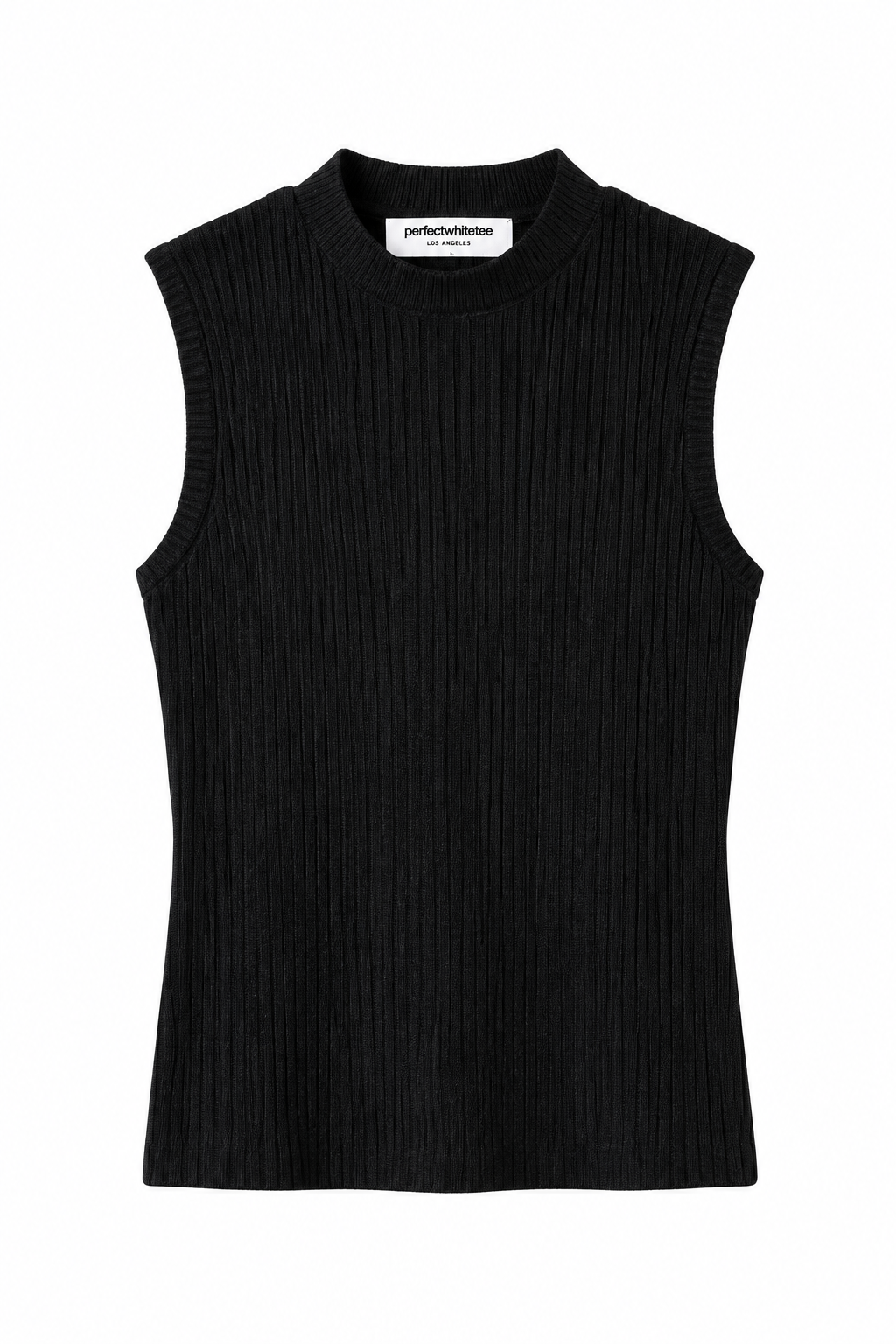 Violet Rib Sleeveless Tee