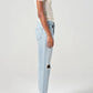 90's Crop Mid Rise Loose Straight Jeans-Denim-Uniquities