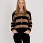 Nina Cashmere Striped Cardigan