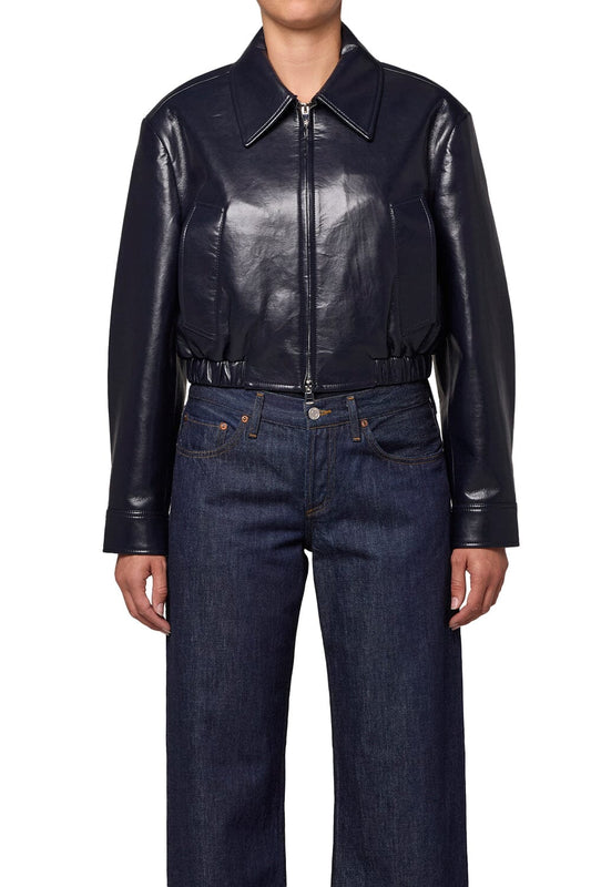 Nahla Cropped Jacket-Jackets-Uniquities